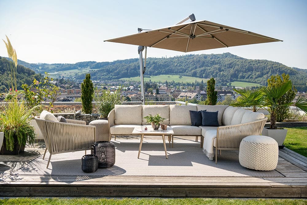 Hunn Palermo Pouf rond Ø50cm Petit