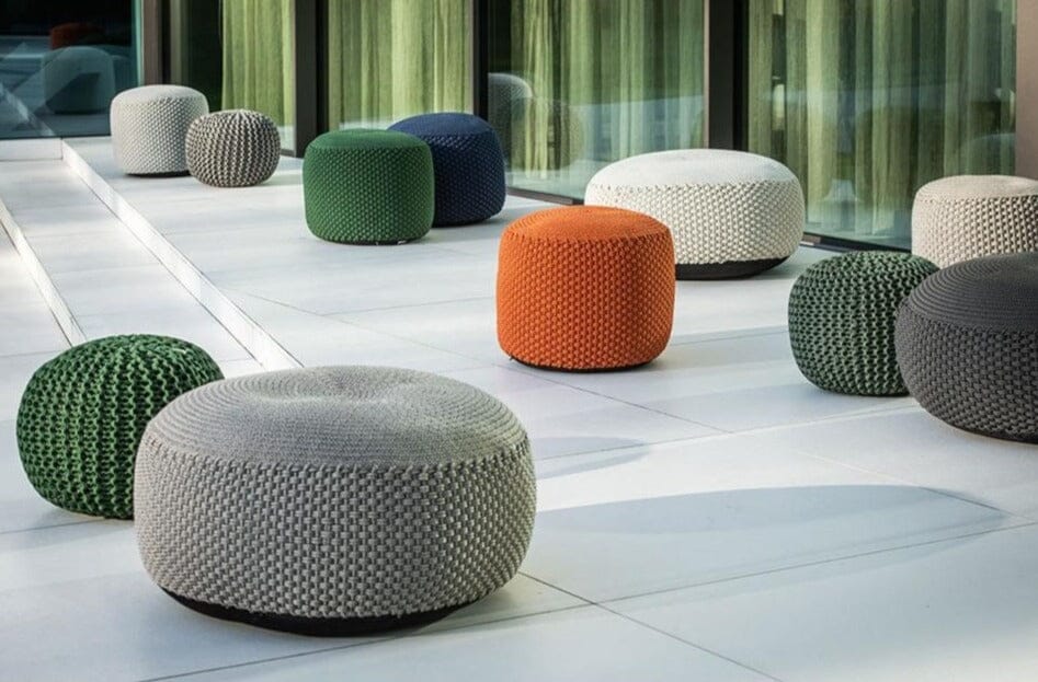 Hunn Palermo Pouf rond Ø80cm Grand