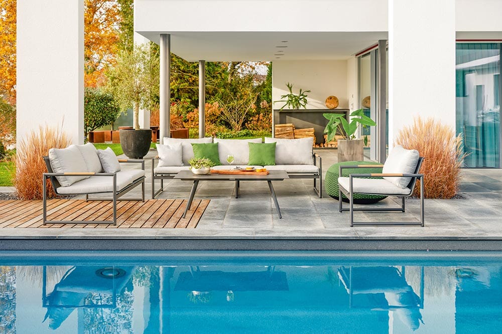 Hunn Palermo Pouf rond Ø80cm Grand