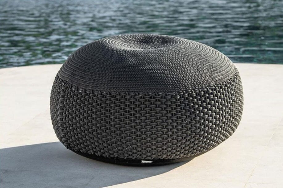 Hunn Palermo Pouf rond Ø80cm Grand