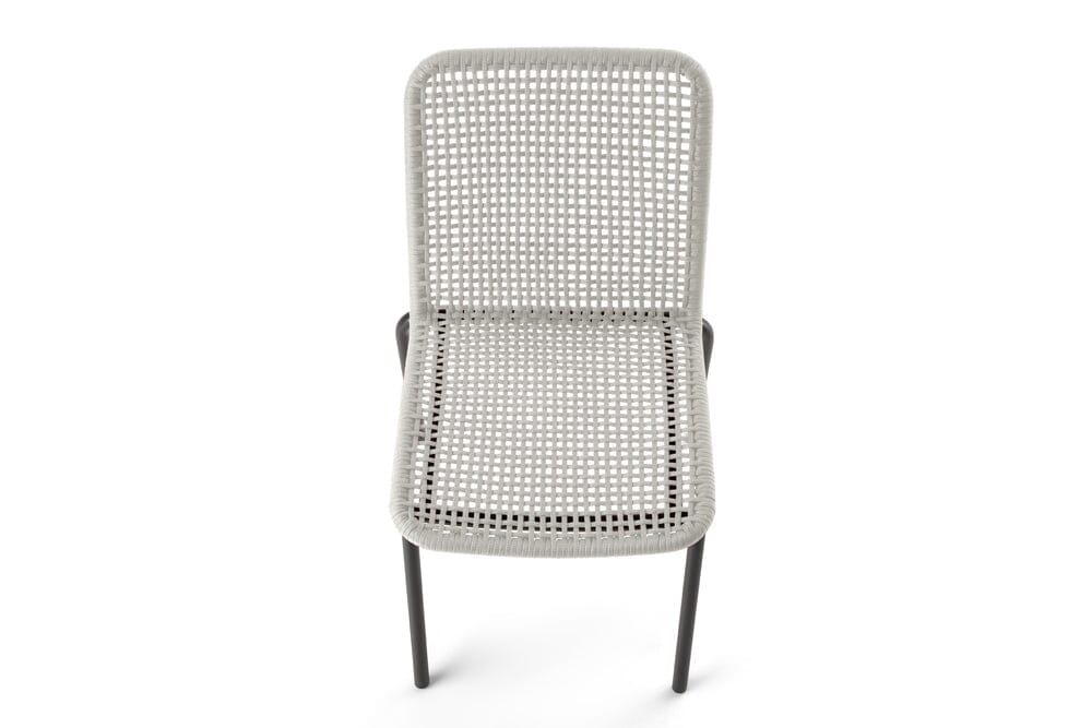 Hunn Palma Chaise repas Anthracite avec Cordes