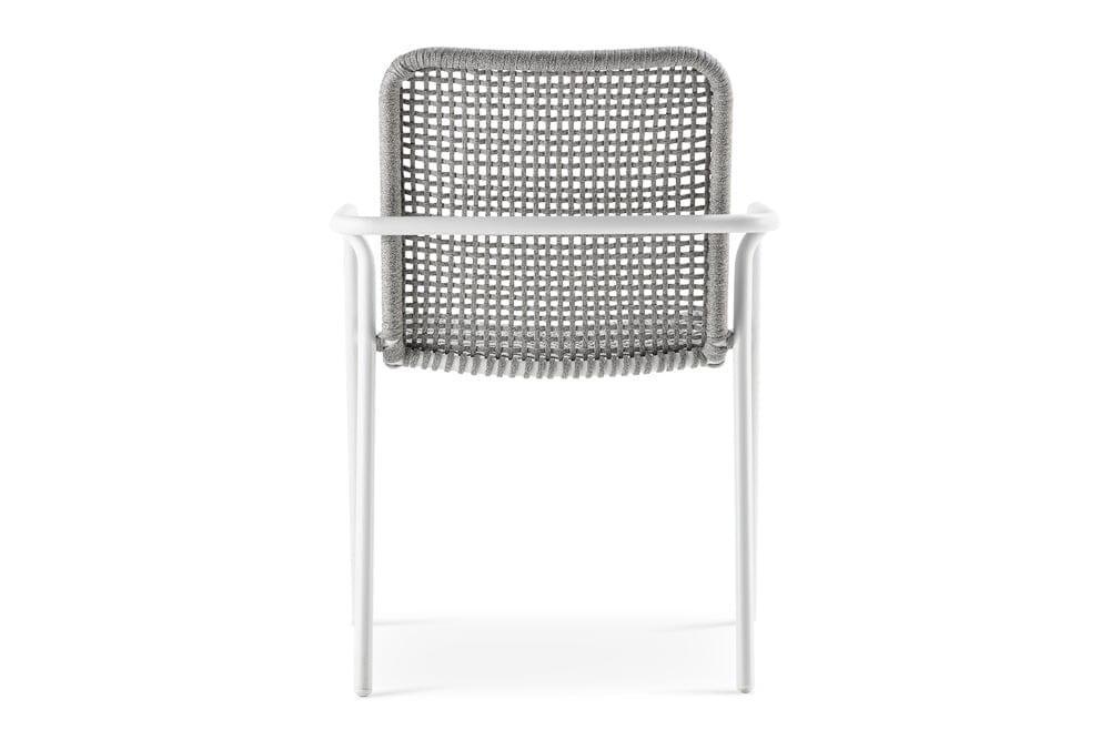 Hunn Palma Fauteuil repas Blanc avec Cordes