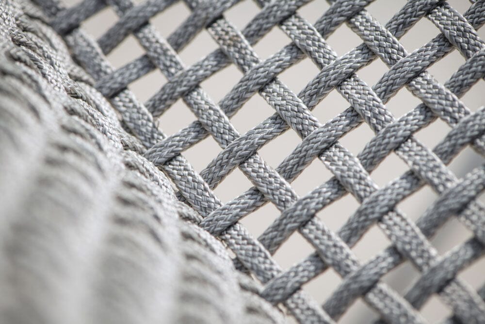 Hunn Palma Fauteuil repas Blanc avec Cordes