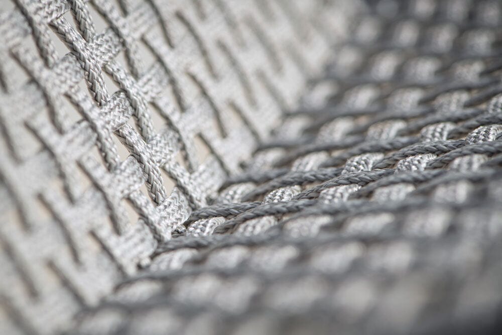 Hunn Palma Fauteuil repas Blanc avec Cordes