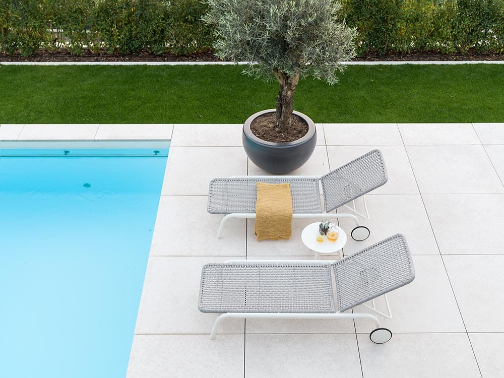 Hunn Palma Transat chaise longue avec cordes