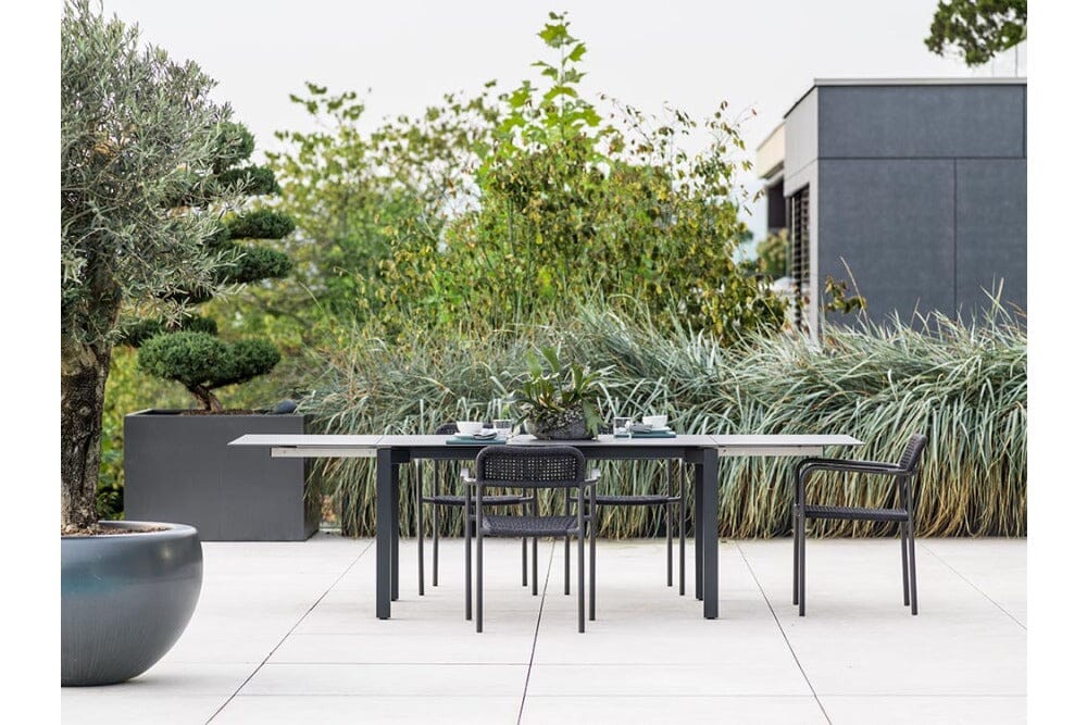 Hunn Patras Fauteuil repas Anthracite avec Cordes