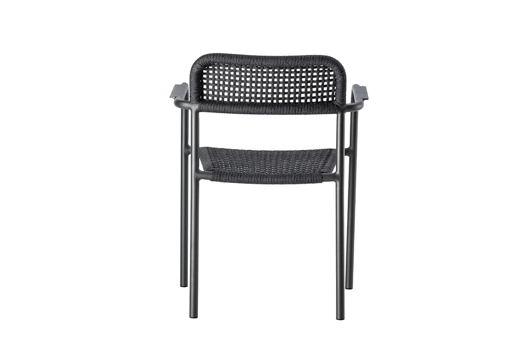 Hunn Patras Fauteuil repas Anthracite avec Cordes