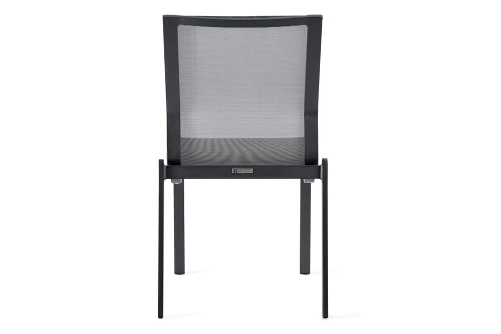 Hunn Porto Aluminium Chaise repas avec toile