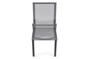 Hunn Porto Aluminium Chaise repas avec toile 