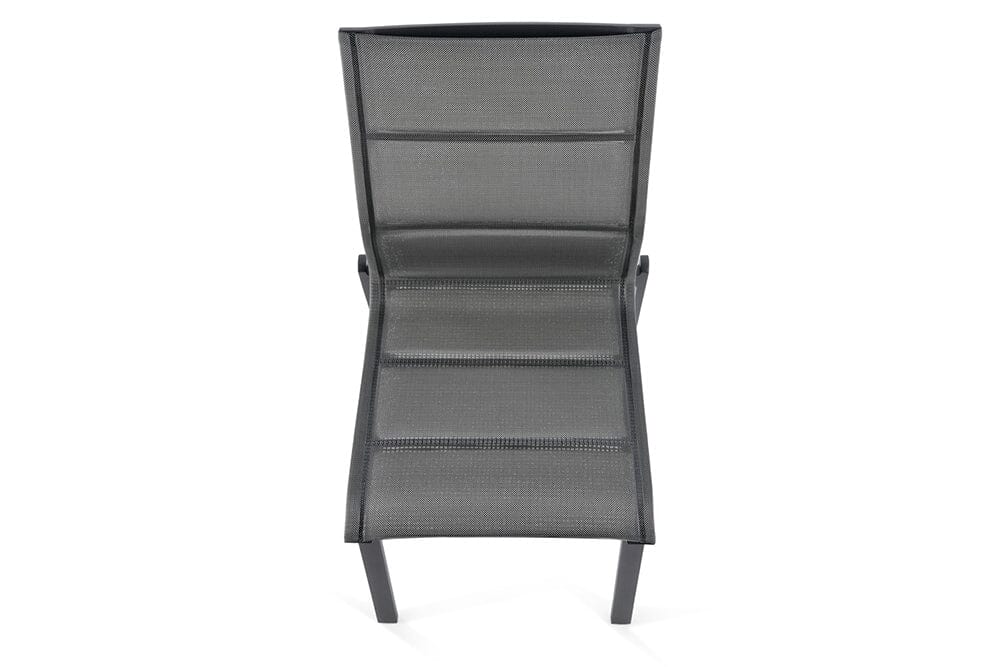 Hunn Porto Aluminium Chaise repas avec toile double rembourrée