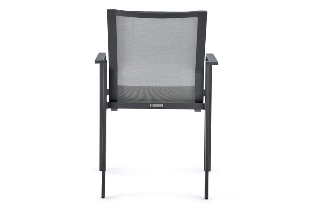 Hunn Porto Alumium Fauteuil repas avec toile