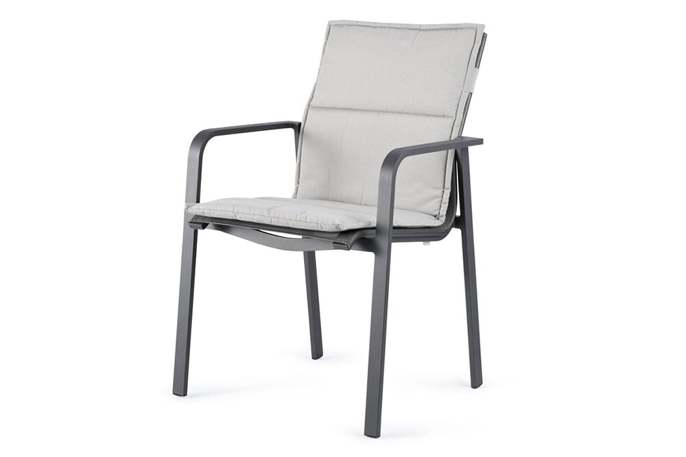 Hunn Porto Alumium Fauteuil repas avec toile