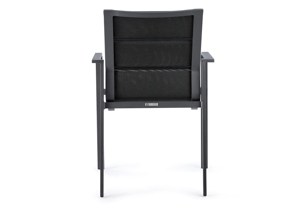 Hunn Porto Alumium Fauteuil repas avec toile double rembourrée