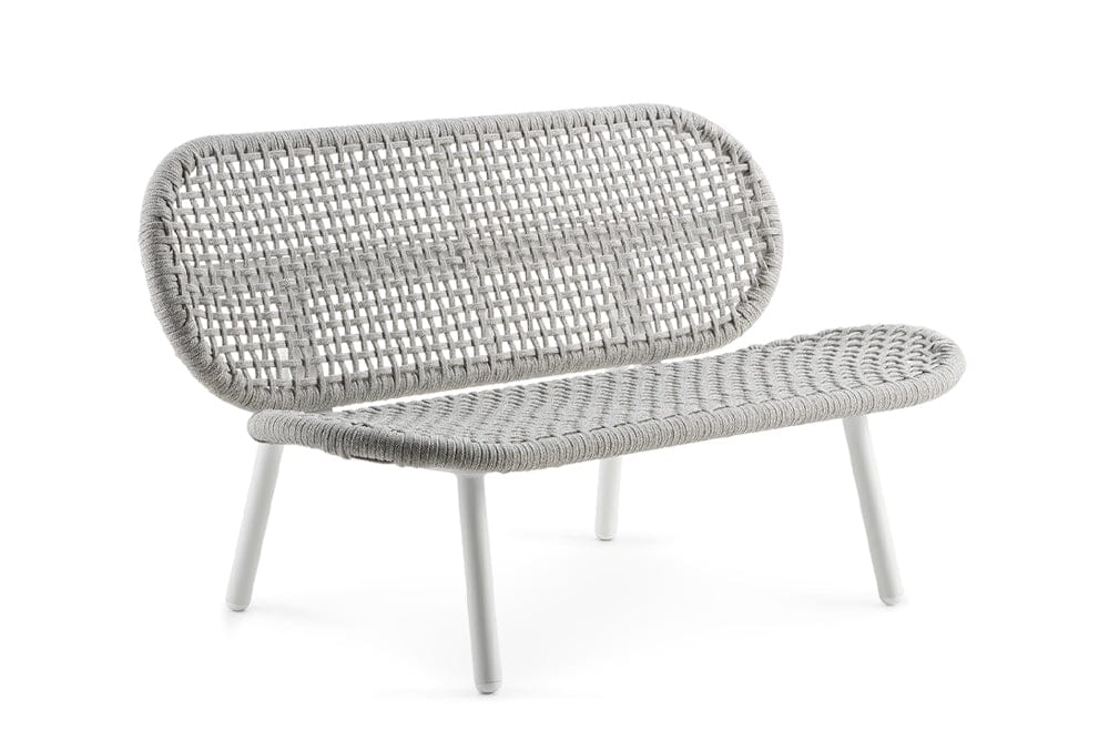 Hunn San Diego Banc 2 places avec cordes Blanc avec cordes Gris Argent