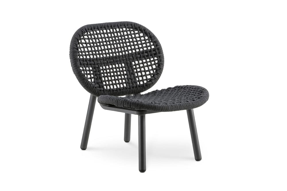 Hunn San Diego Chaise lounge avec cordes Anthracite avec cordes Antharcite