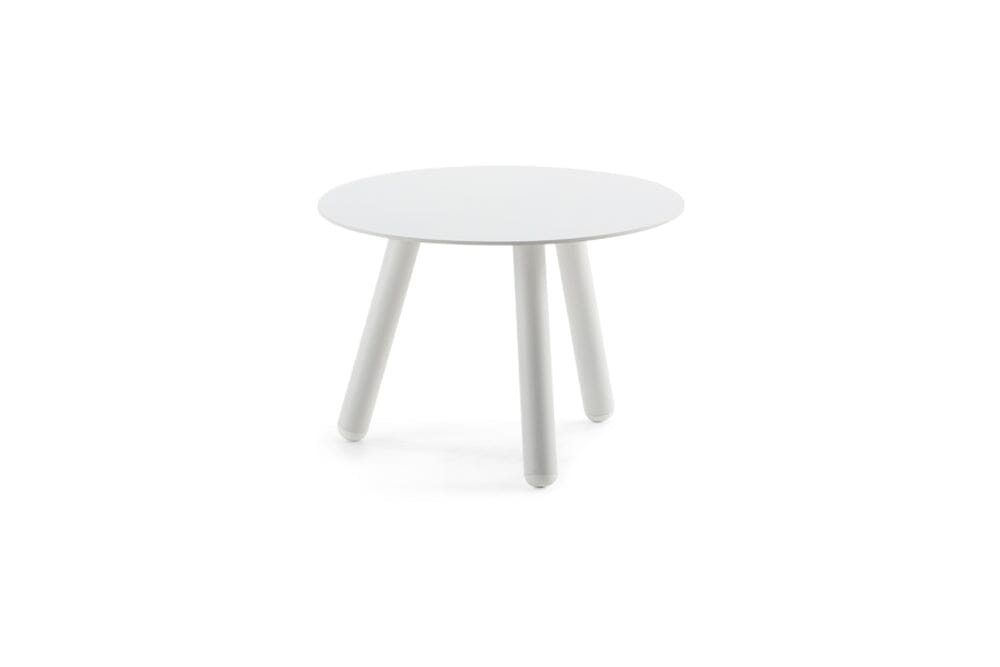 Hunn San Diego Table basse alu Ø45cm h:31.5cm Blanc