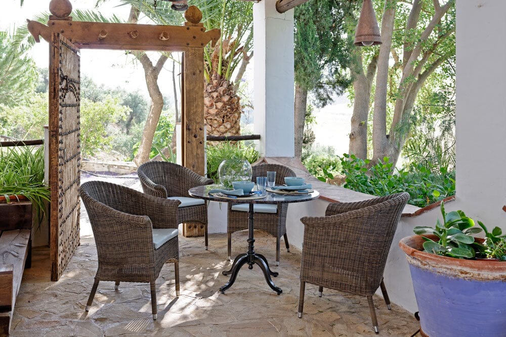 Hunn San Remo II Fauteuil repas Résine Tressée