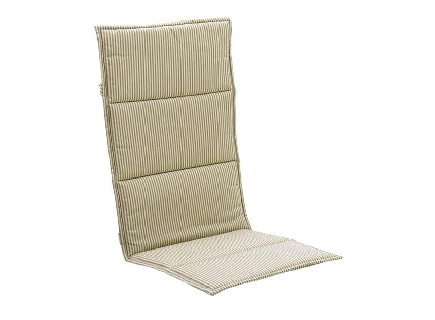 Hunn Victoria Coussin d'assise et de dossier pour chaise longue Dralon Rayé Taupe/Écru