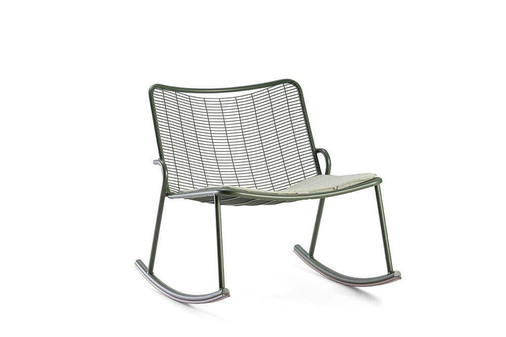 Hunn Vienna Fauteuil à bascule sans accoudoirs Vert