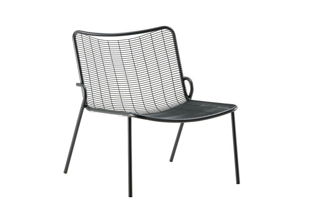 Hunn Vienna Fauteuil bas sans accoudoirs empilable Anthracite