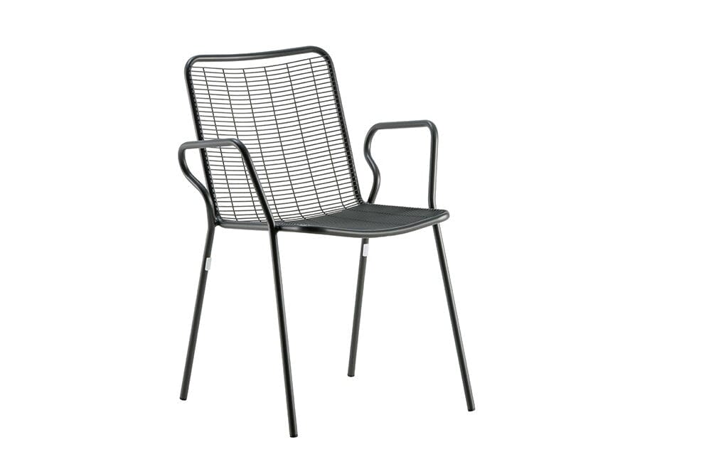 Hunn Vienna Fauteuil repas empilable Anthracite