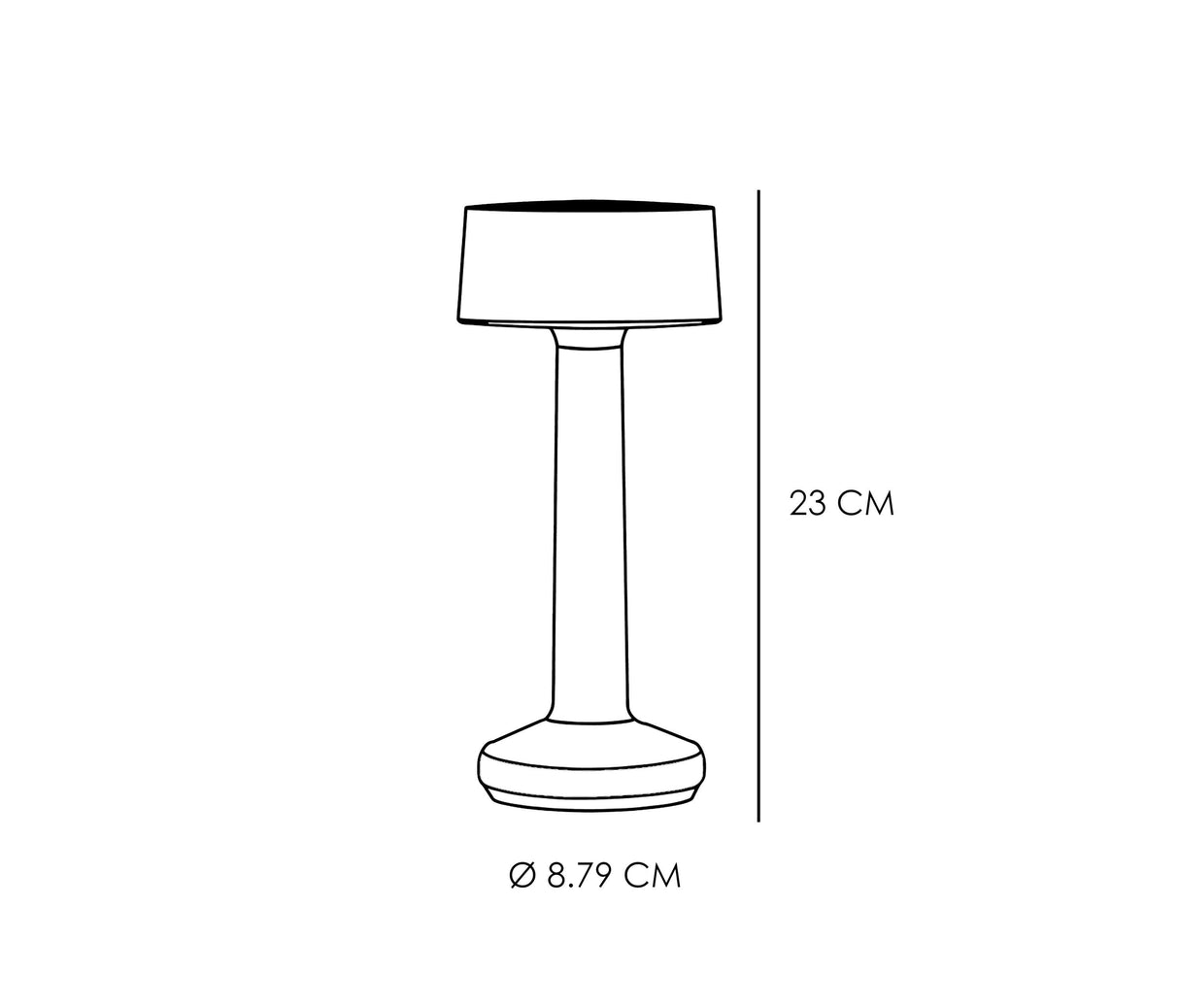 Imagilights Moments 3, Metal Cylinder, Lampe sans fil avec télécommande et chargeur