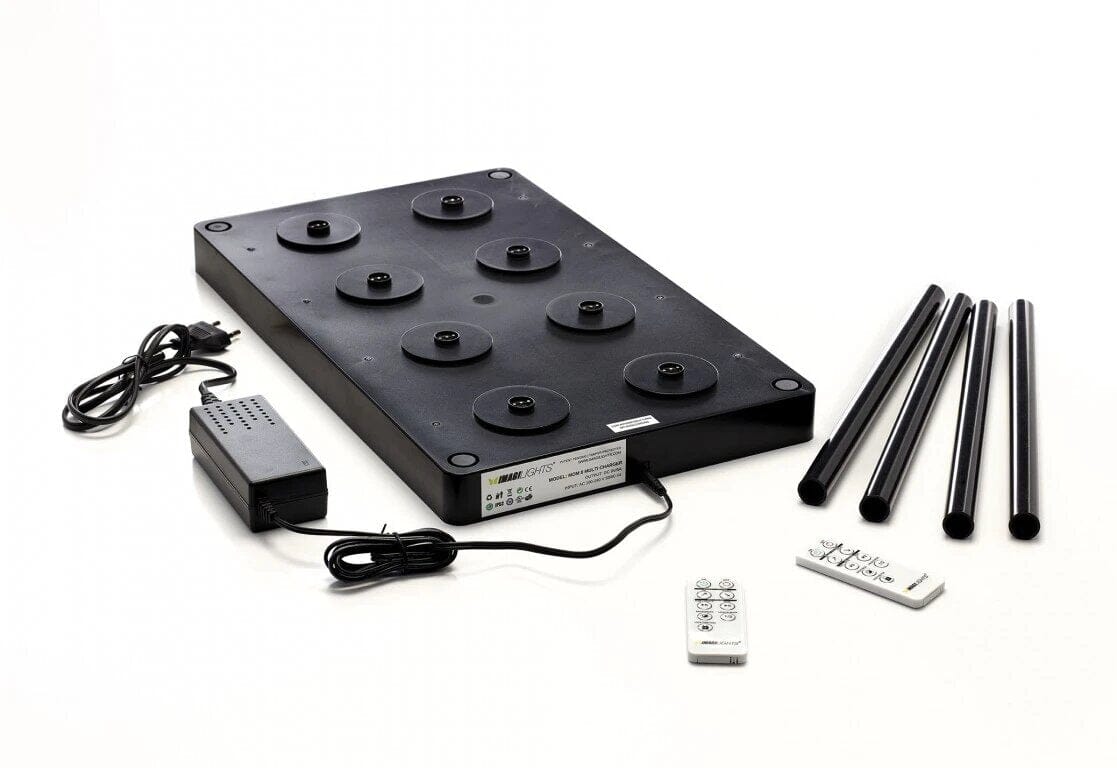 Imagilights Multi-chargeur pour 8 lampes avec 2 télécommandes