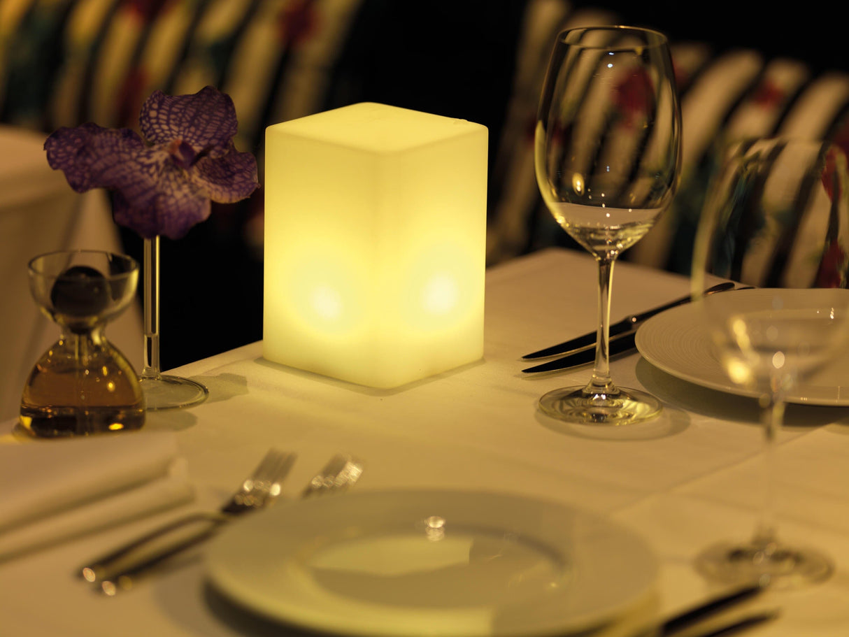 Imagilights Tebur Cubic, Lampe sans fil avec télécommande et chargeur