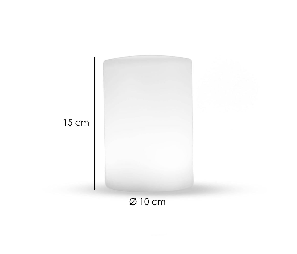 IMAGILIGHTS Tebur Cylindro, Lampe sans fil avec télécommande et chargeur