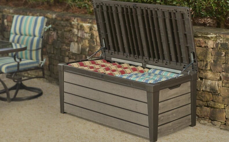 Keter Brushwood Coffre de rangement 45x70cm H 60cm