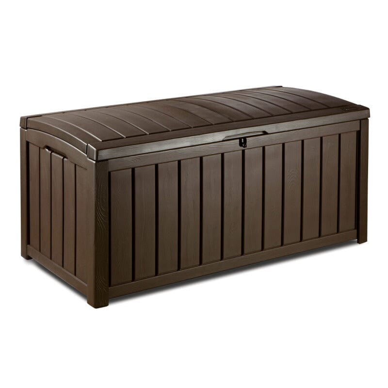 Keter Glenwood Box Coffre de rangement Banc 128x65cm H:61cm Brun espresso