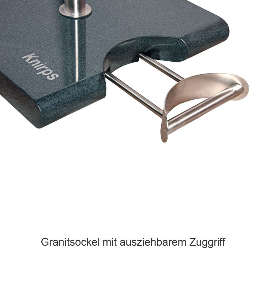 Knirps Trolley Socle granit 50KG avec roulettes