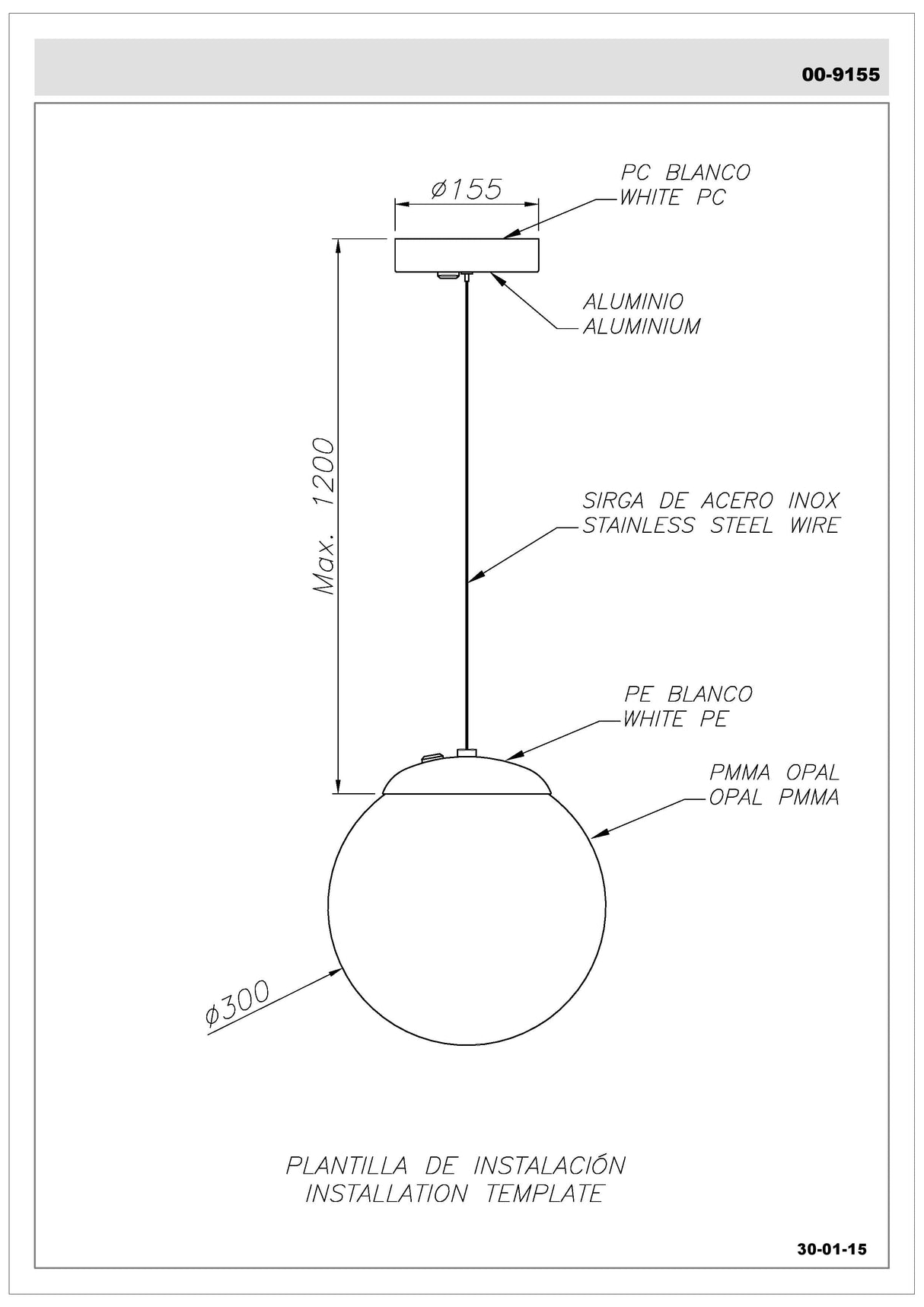 LEDS C4 Ciscne Pendant suspension pour l'extérieur