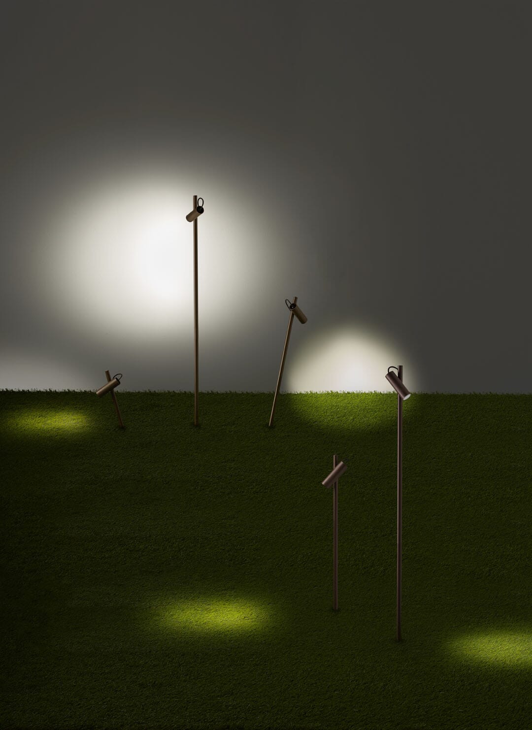 LEDS C4 Juncus borne lampe d'extérieur réglable en hauteur, à planter