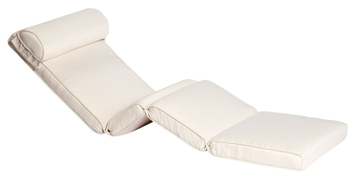 Les Jardins Azur Coussin bain de soleil articulé Ecru