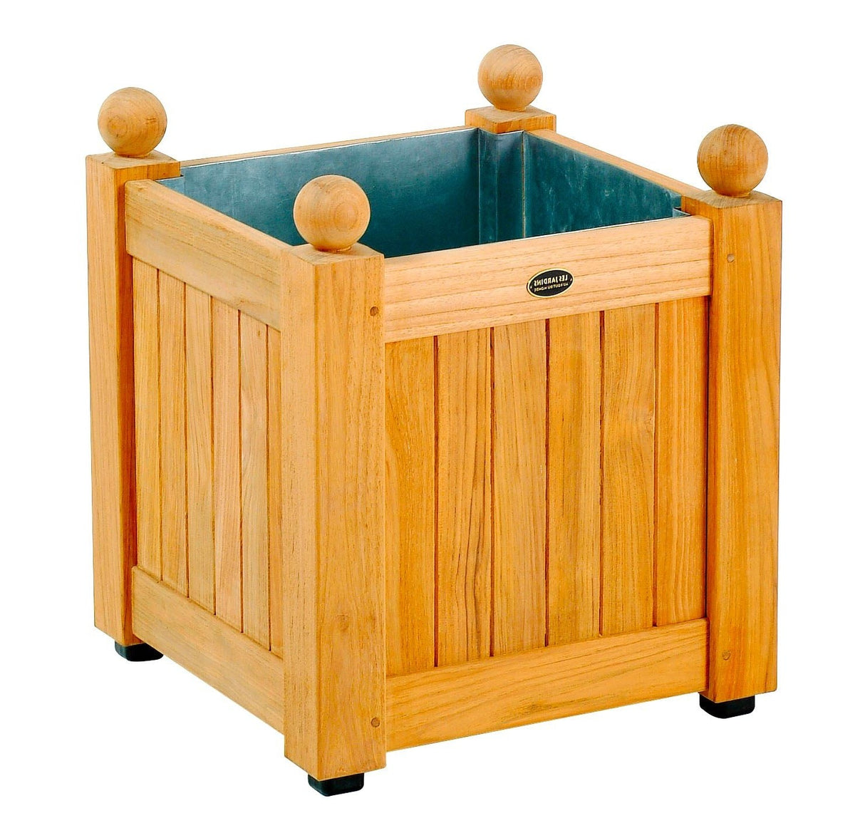 Les Jardins Bac à fleurs 45x45cm Teck