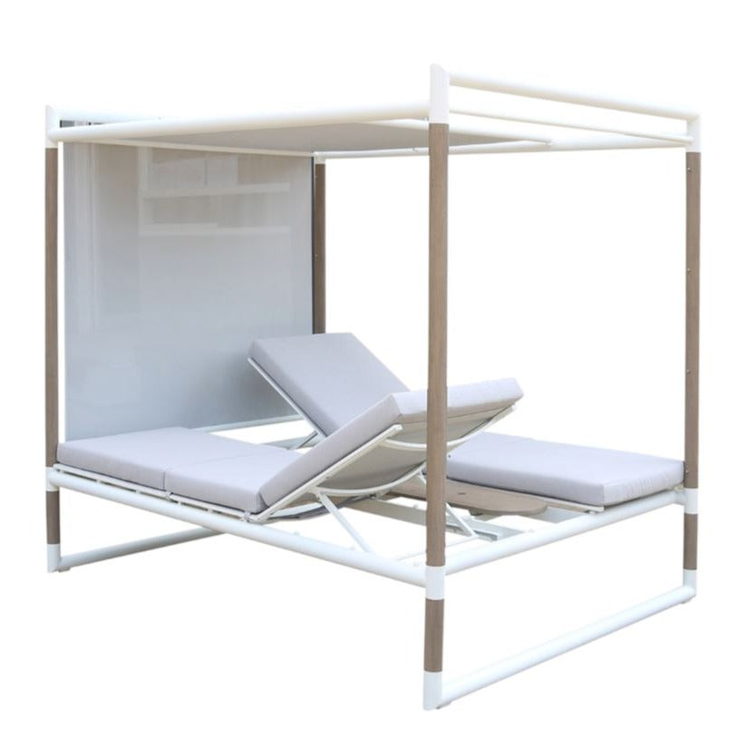 Les Jardins Bastingage Kiosque Structure Blanc