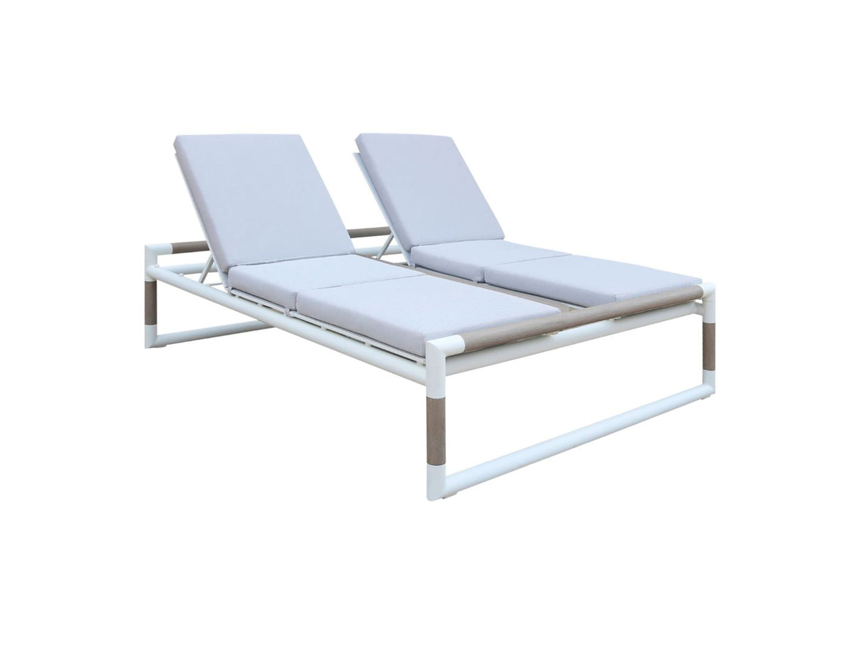 Les Jardins Bastingage Lit double Structure Blanc