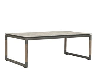 Les Jardins Bastingage Table basse 110x60cm Piètement Gris espace