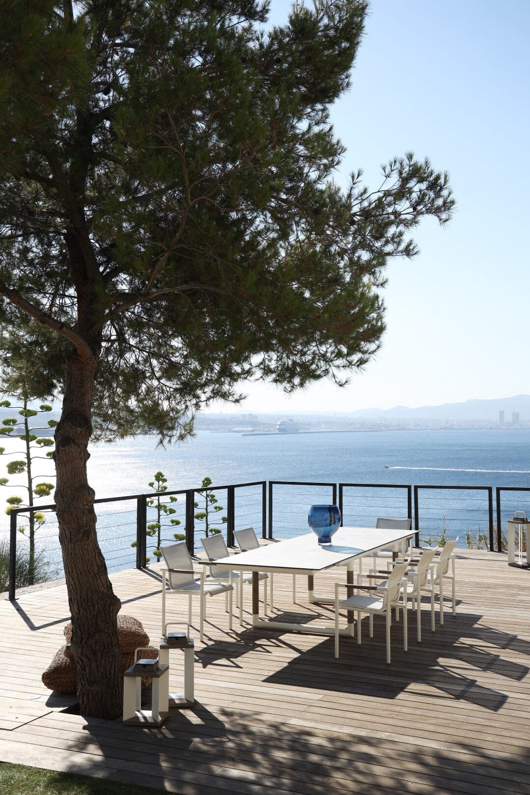 Les Jardins Bastingage Table extensible 210/315x105cm