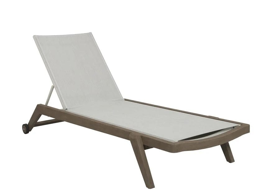 Les Jardins Copenhague Bain de soleil Toile Eden blanc chiné