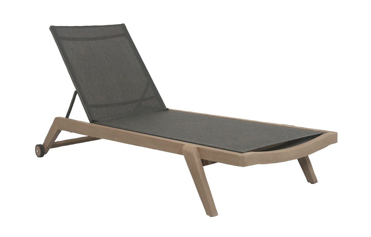 Les Jardins Copenhague Bain de soleil Toile Eden gris chiné