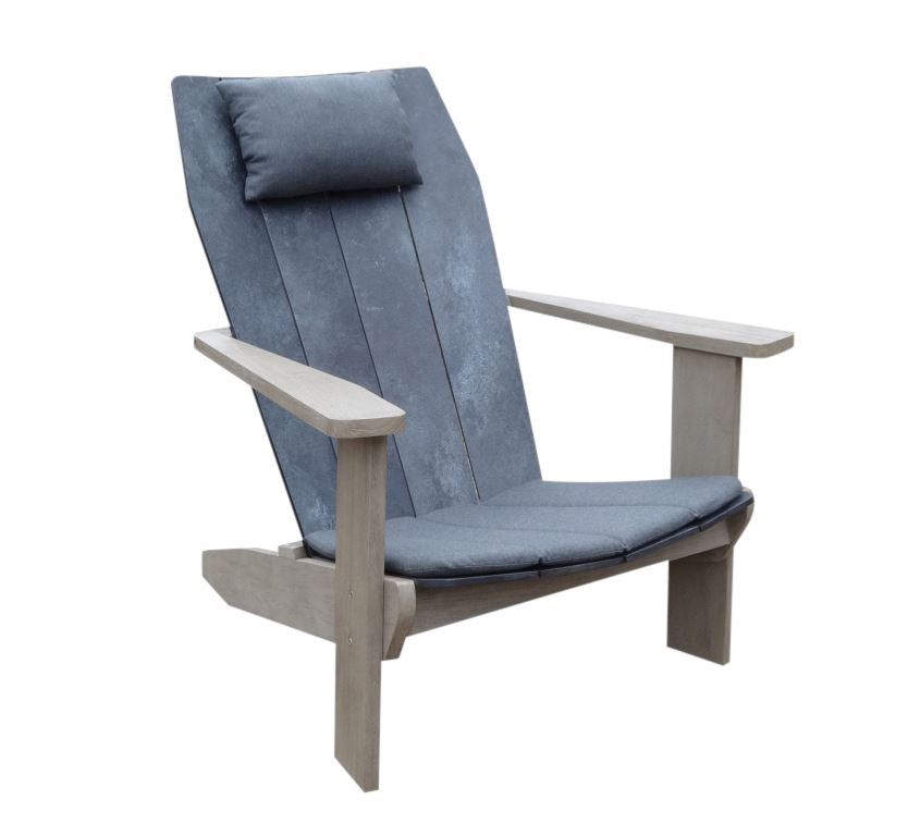 Les Jardins Copenhague Coussins pour Adirondack Gris Grafito