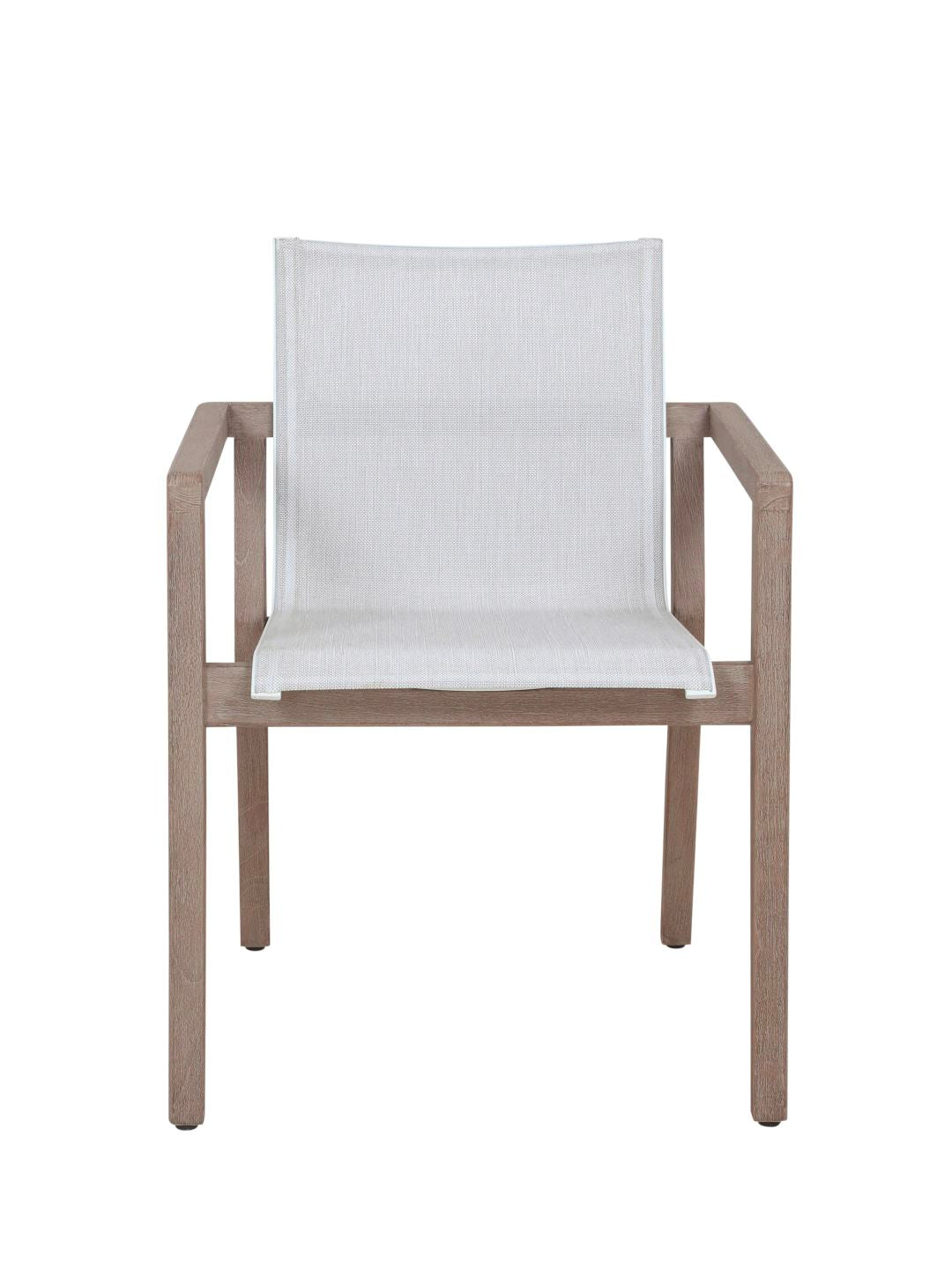 Les Jardins Copenhague Fauteuil repas Toile Eden blanc chiné