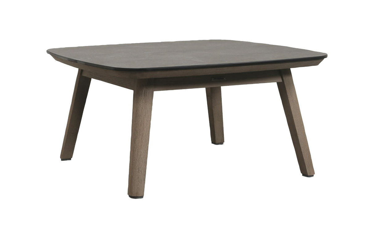 Les Jardins Copenhague Table basse 80x80cm Duratek - HPL Ardoise