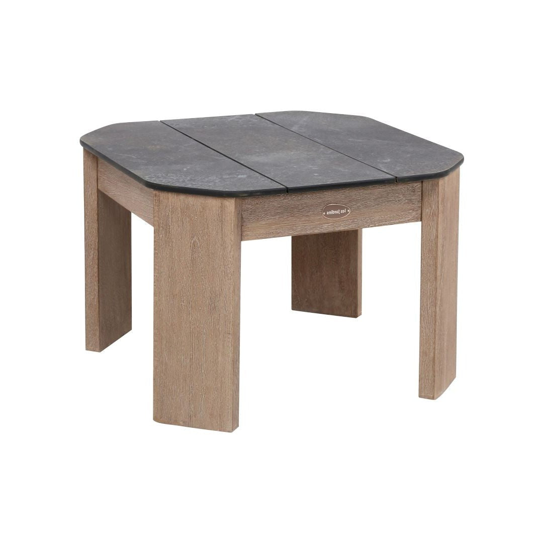 Les Jardins Copenhague Table basse Adirondack 50x50cm Duratek - HPL Ardoise