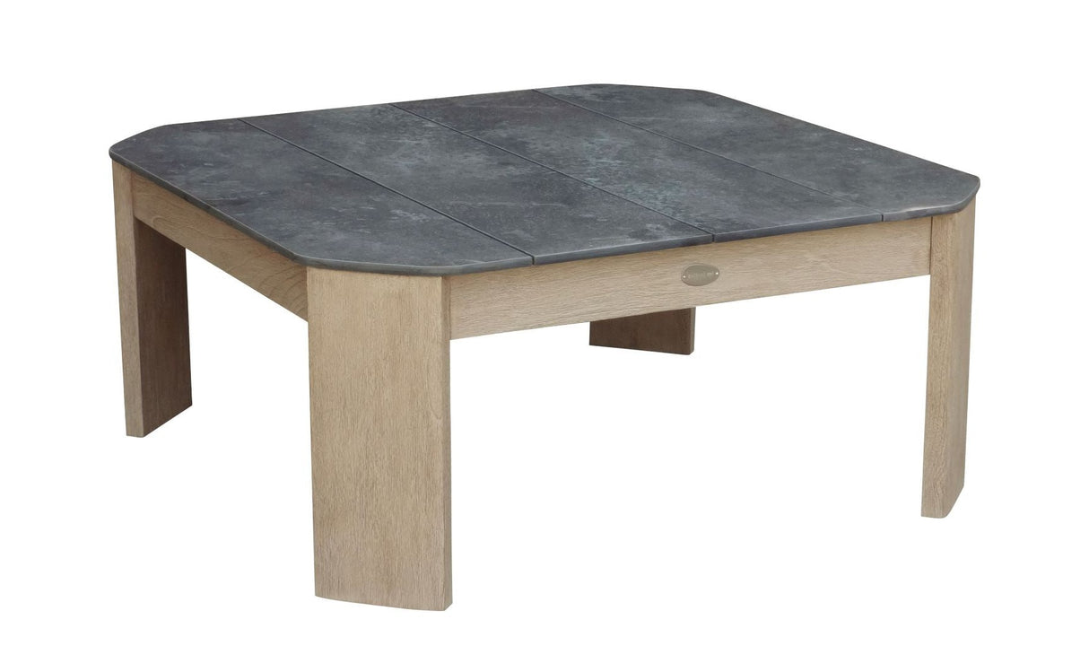 Les Jardins Copenhague Table basse Adirondack 80x80cm Duratek - HPL Ardoise