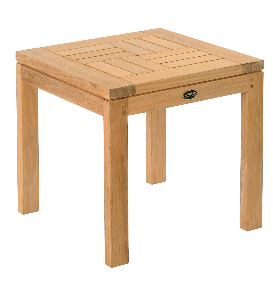 Les Jardins Croisillon Table basse teck