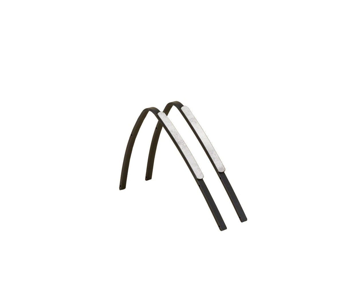 Les Jardins Jet Stream Jeu d'accoudoirs Gris espace / HPL décor Béton ciré