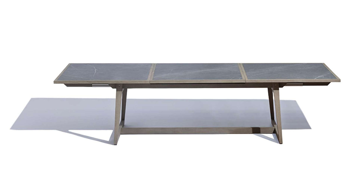 Les Jardins Jeu de Plateaux céramique pour table à rallonges Skaal 210-320 x106cm